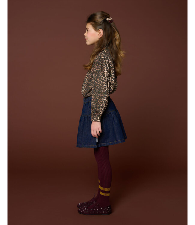 Collar Blouse | Leopard AOP