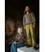 Flow Blouse  | Check Beige/Blue