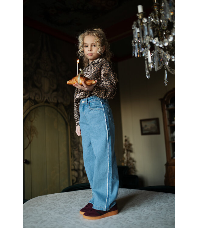 Wide leg Jeans | Mid Blue