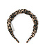 Smocked Headband | Leopard AOP