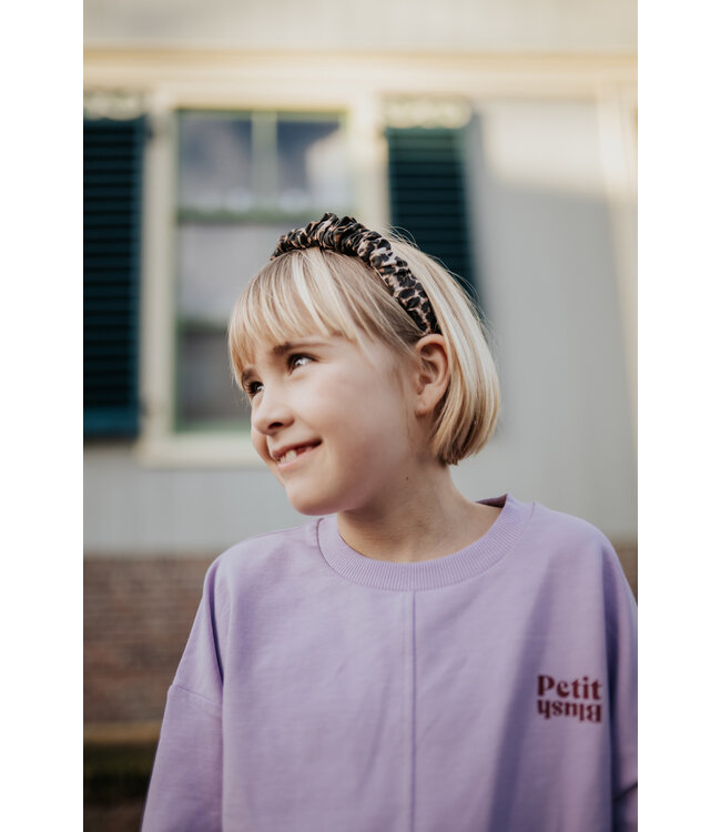Smocked Headband | Leopard AOP