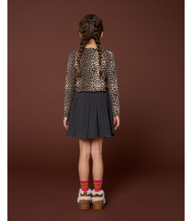 Puff Sleeve Top | Leopard AOP