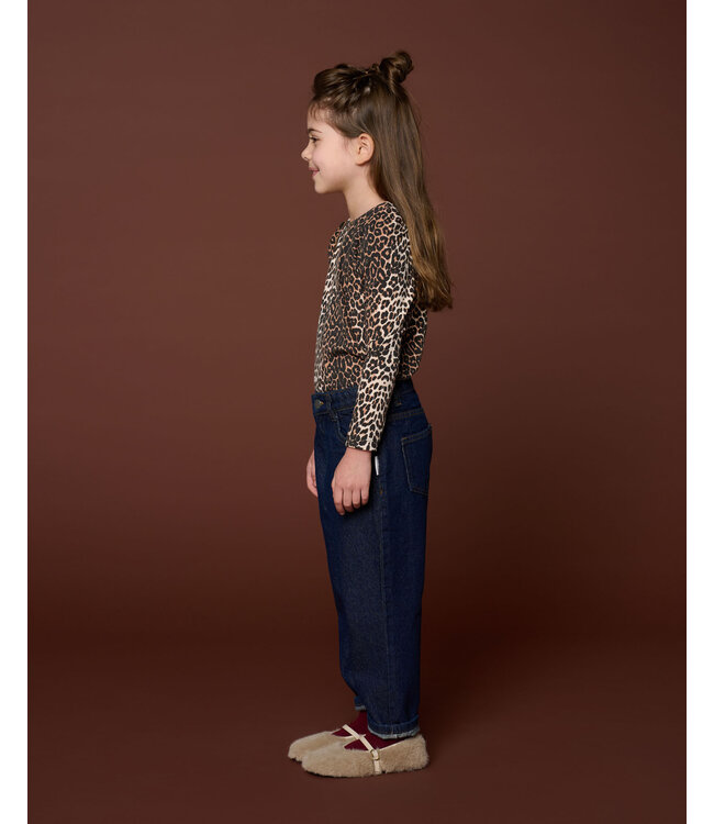 Puff Sleeve Top | Leopard AOP