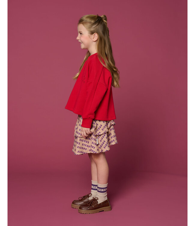 Mini Smock Skirt Bisous | Cork/Purple