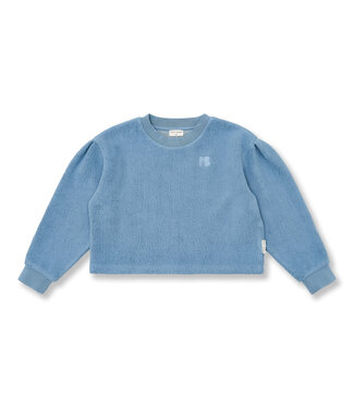 Petit Blush Teddy Sweater | Ice Blue