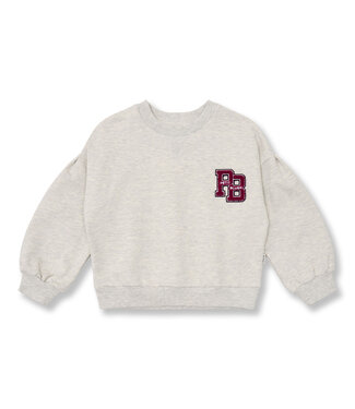 Petit Blush Easy Sweater PB Logo | Grey Melange