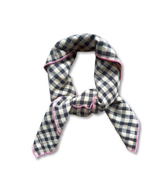 Petit Blush Scarf Check beige/blue