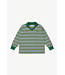 athletic top | Grey Melange Stripe Jersey