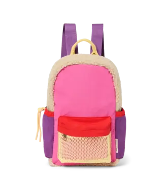 Studio Noos Patchwork Mini Backpack Bright Pink