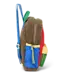 Patchwork Mini Backpack Fiery Red