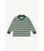 athletic top | Grey Melange Stripe Jersey
