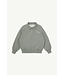 Main Story polo sweatshirt | Grey melange fleece