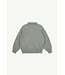 polo sweatshirt | Grey melange fleece