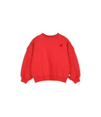 Jenest Balloon Sweater | Spicy Red
