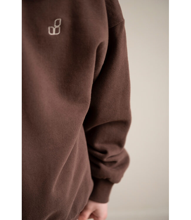 Cameron Polo Sweater | Fondant Brown