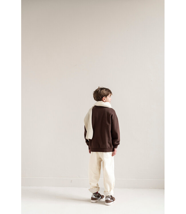 Cameron Polo Sweater | Fondant Brown