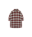 Harper Oversized Shirt | Ivory Off Black Red Check