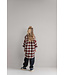 Harper Oversized Shirt | Ivory Off Black Red Check