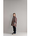 Harper Oversized Shirt | Ivory Off Black Red Check