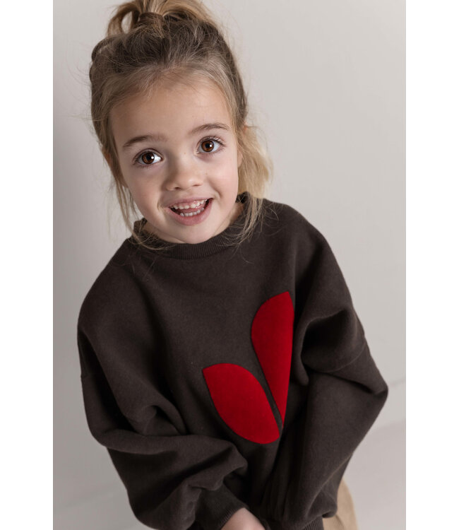 Pippa Sweater | Dark Brown Melange