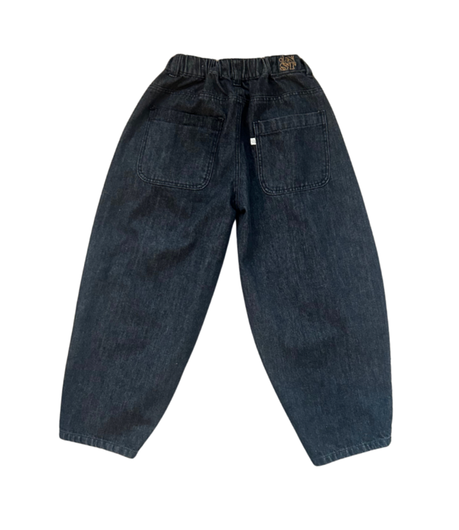 Robin Balloon Denim Pants | Vintage Black