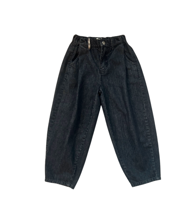 Robin Balloon Denim Pants | Vintage Black