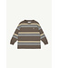 Band Tee | Chocolate Melange Stripe Jersey