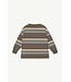 Band Tee | Chocolate Melange Stripe Jersey