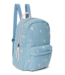 Denim Midi Backpack | Hearts Light Blue Hearts