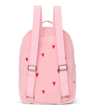 Studio Noos Teddy Midi Backpack | Hearts Light Pink Hearts