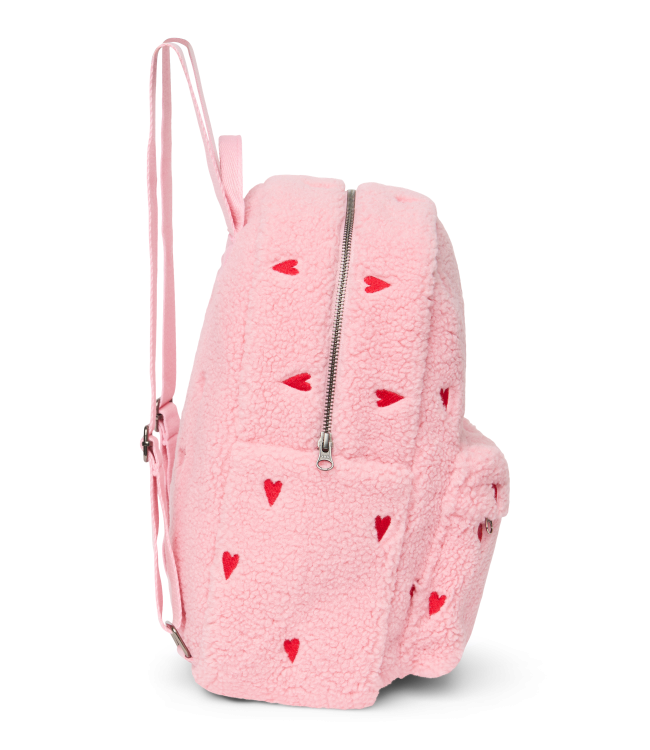 Teddy Midi Backpack | Hearts Light Pink Hearts
