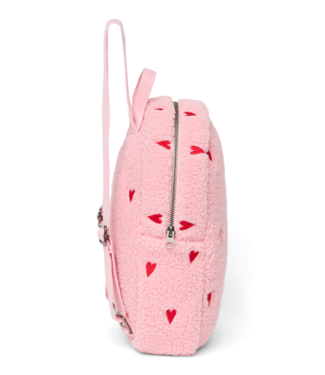 Studio Noos Teddy Mini Backpack | Hearts Light Pink Hearts