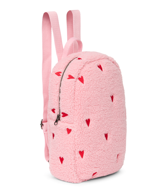Teddy Mini Backpack | Hearts Light Pink Hearts
