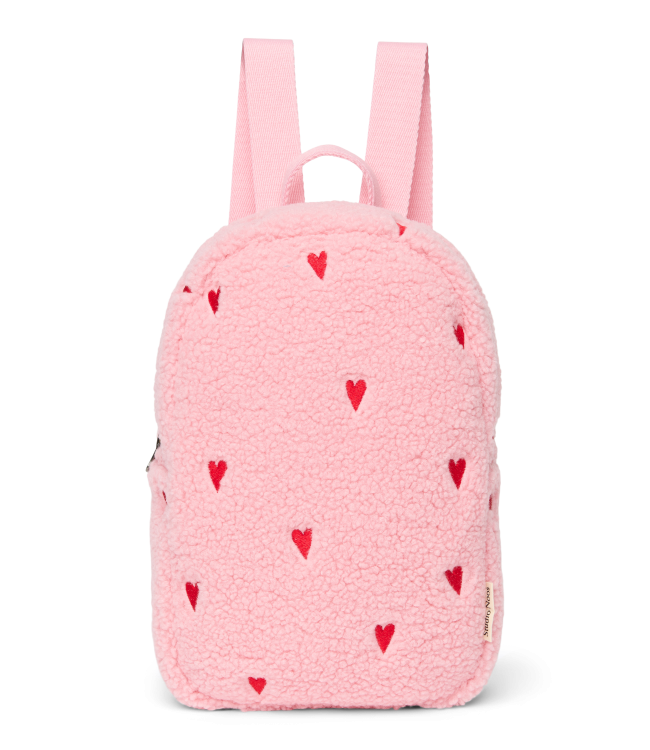 Teddy Mini Backpack | Hearts Light Pink Hearts