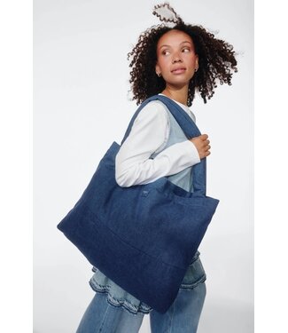 Studio Noos Denim Mom Bag | Dark Blue