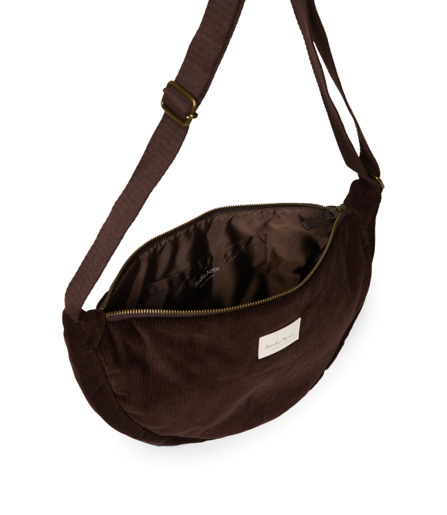 Rib Puffy Adult Fanny Pack | Dark Brown