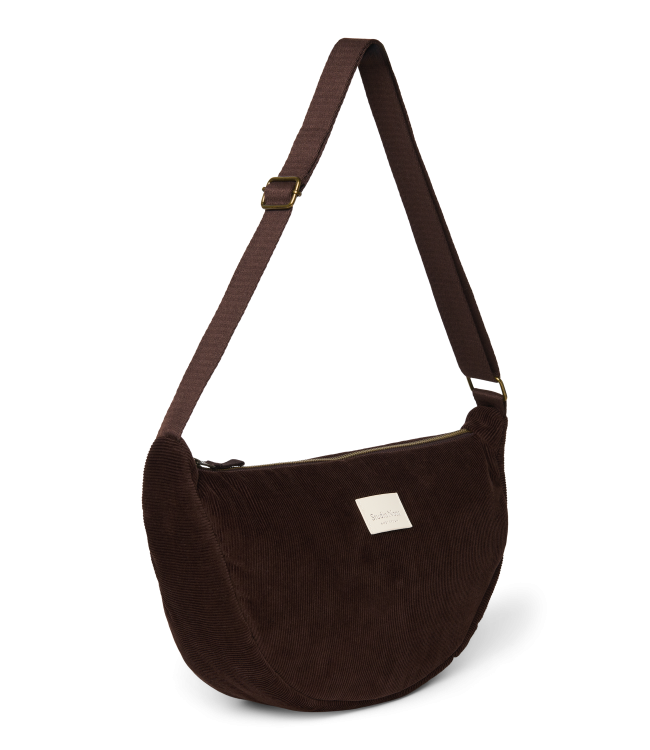 Rib Puffy Adult Fanny Pack | Dark Brown