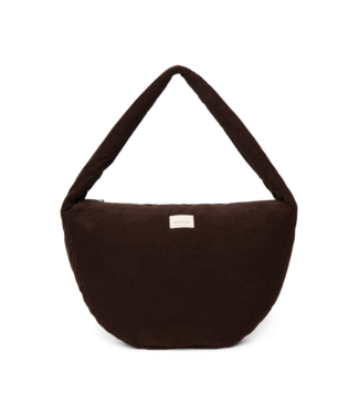 Studio Noos Rib Puffy Cross Body Bag | Dark Brown
