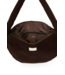 Rib Puffy Cross Body Bag | Dark Brown