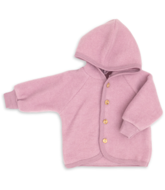 Engel natur Jacket hooded rosewood melange
