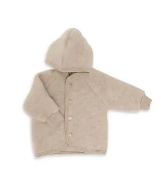 Engel natur Jacket hooded Sand melange