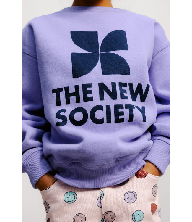 TNS logo sweatshirt Violet tulip