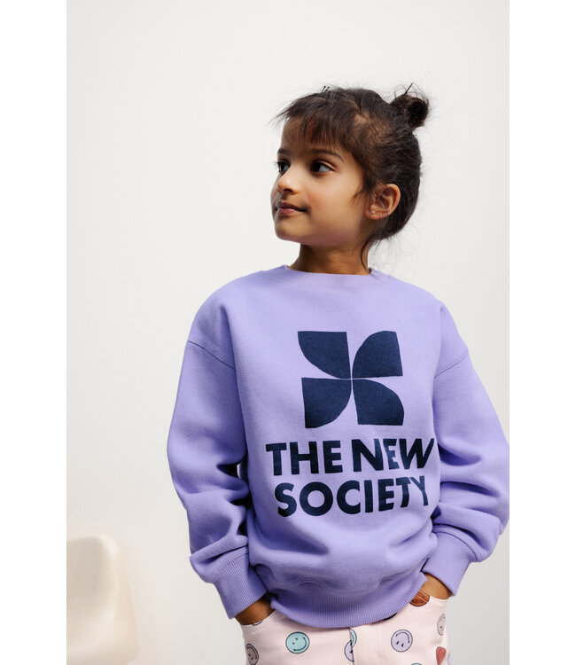 TNS logo sweatshirt Violet tulip