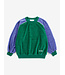 Color Block terry cloth sweatshirt