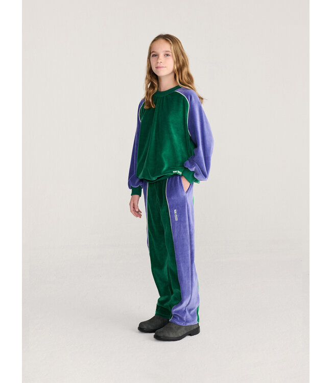 Color Block terry cloth sweatshirt