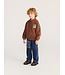 Beast Tag zipped quilted sweatshirt
