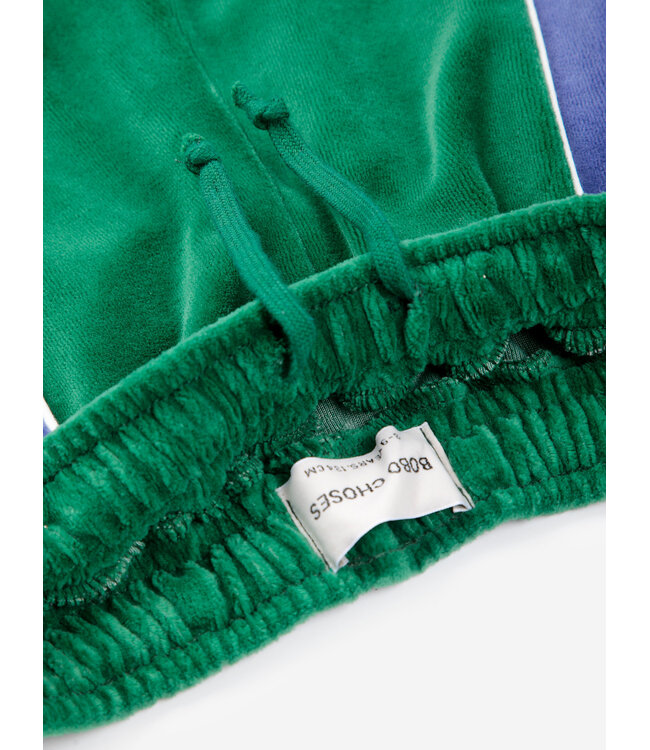 Color Block terry cloth jogging pants