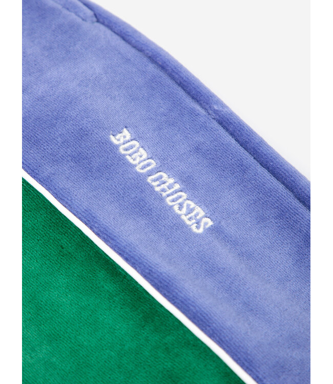 Color Block terry cloth jogging pants