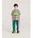 Color Block terry cloth jogging pants