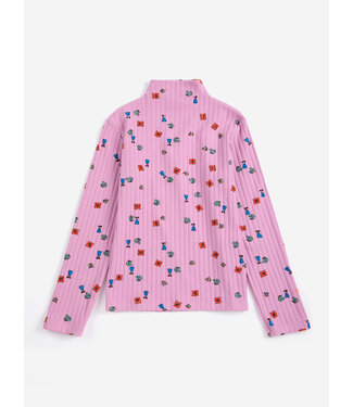 Bobo Choses Blossom all over turtleneck T-shirt